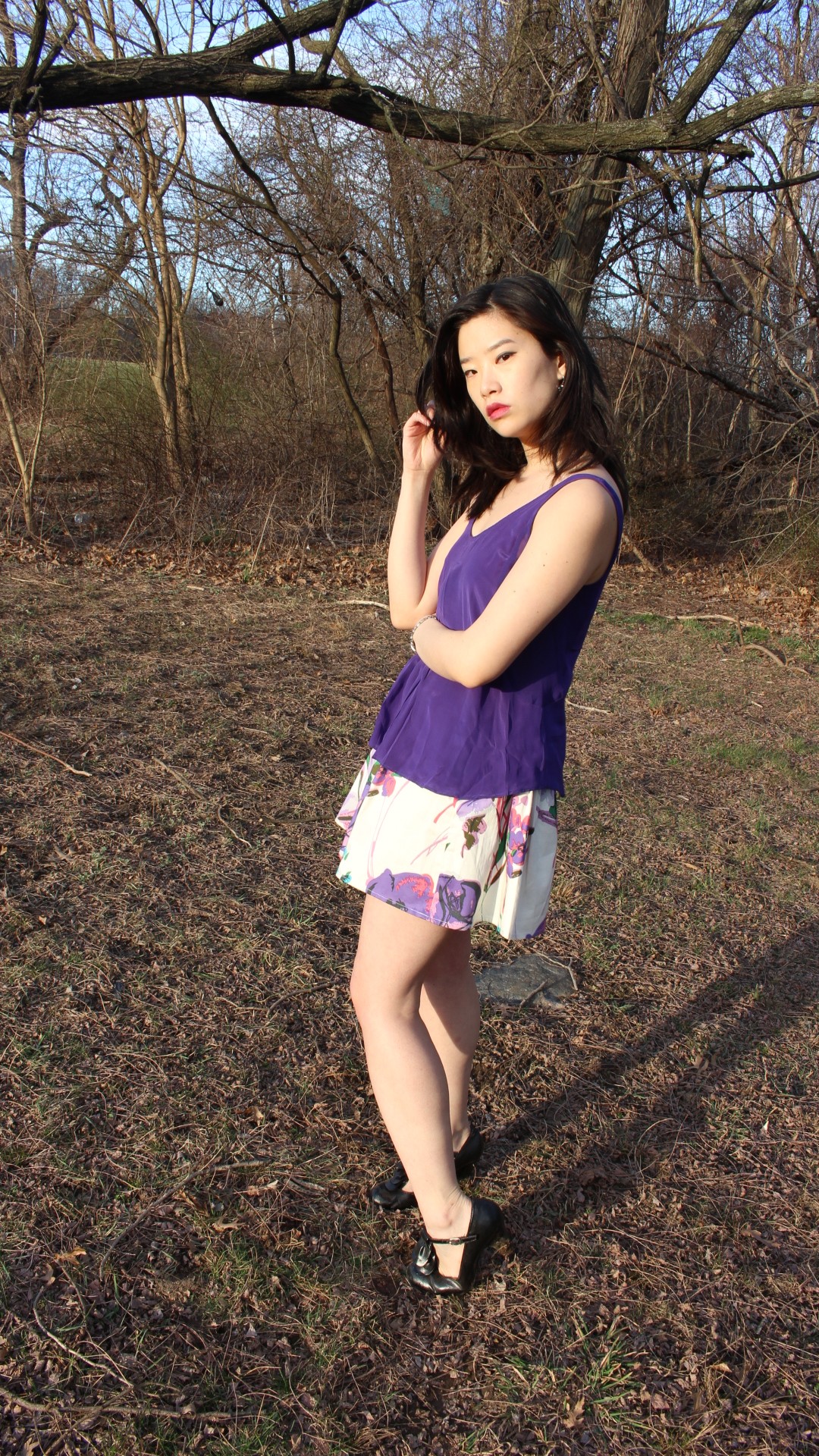 Vegan Chao Purple Spring Yellow Trench Fashion_2840
